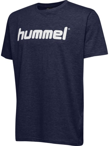 Hummel Koszulka "Logo" w kolorze granatowym