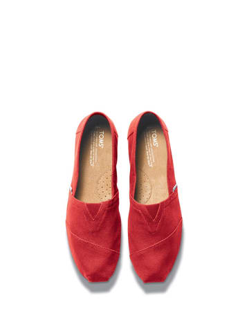 TOMS Slippersy "Classic" w kolorze czerwonym