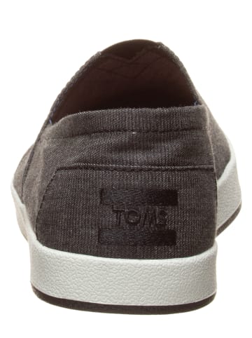 TOMS Instappers "Avalon - Chambray" antraciet