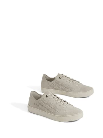 TOMS Leder-Sneakers in Beige