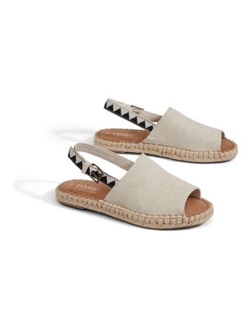 TOMS Sandalen in Beige/ Schwarz