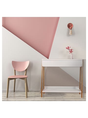 THE HOME DECO FACTORY Konsolentisch in Weiß - (B)80 x (H)77 x (T)30