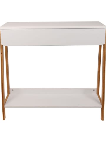 THE HOME DECO FACTORY Sidetable wit - (B)80 x (H)77 x (D)30