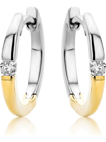 Revoni Weißgold-/ Gold-Creolen mit Diamanten