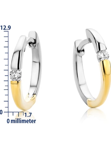 Revoni Weißgold-/ Gold-Creolen mit Diamanten