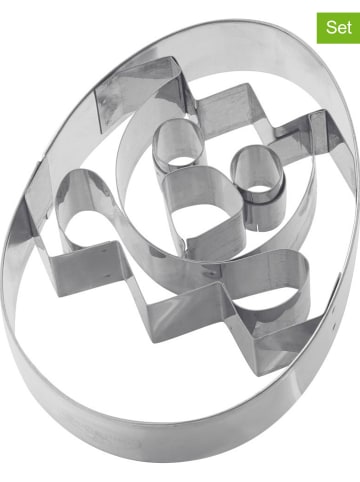 Dr. Oetker 2-delige set: steekvormpjes "Gouden Pasen - kuiken" - (B)6,5 x (D)8,5 cm