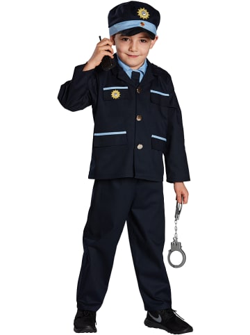 Rubie`s 3-delig kostuum "Politieagent" donkerblauw