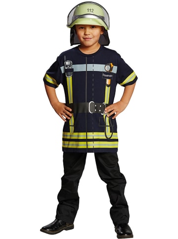 Rubie`s Kostüm-Shirt "Feuerwehr" in Dunkelblau/ Gelb
