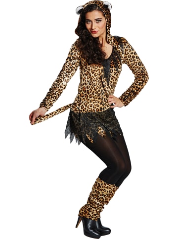Rubie`s 2-częściowy kostium "Leopard" w kolorze brązowo-czarnym