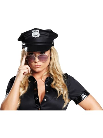 Rubie`s Mütze "Police Cap" in Schwarz