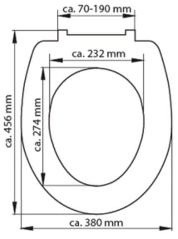 Schütte WC-Sitz mit Absenkautomatik "Slim" in Grau