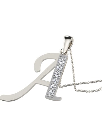 Vittoria Jewels Witgouden ketting met diamanten hanger - (L)40 cm