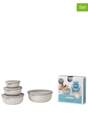 Mepal 4er-Set: Vorratsbehälter in Creme