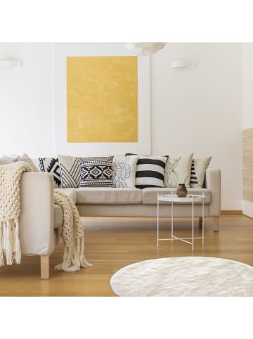 THE HOME DECO FACTORY Teppich in Creme - Ø 115 cm