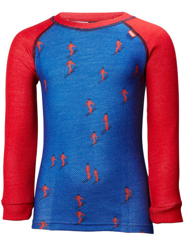 Helly Hansen 2-delige functionele ondergoedset "Lifa Merino" blauw/rood