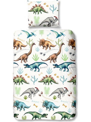 Good Morning Komplet pościeli "Dino" w kolorze niebieskim