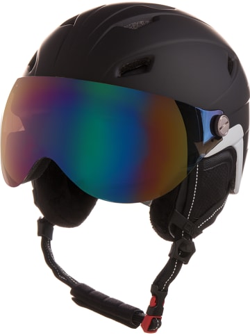 CMP Damski kask narciarski w kolorze czarno-brązowym ze wzorem