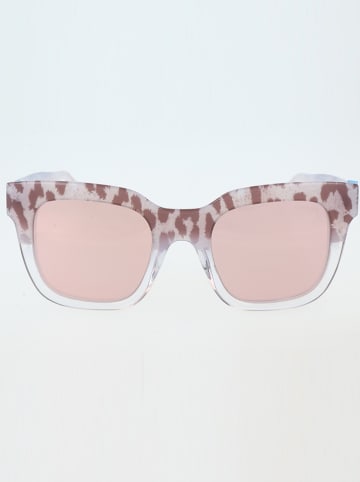 Guess Damen-Sonnenbrille in Beige-Transparent/ Rosa