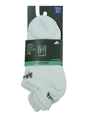 Norfolk Skarpety (3 pary) w kolorze białym