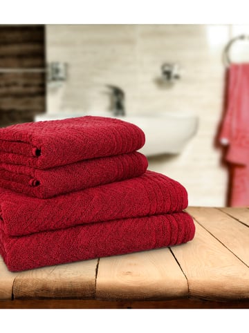Möve for Frottana 3er-Set: Handtücher "Elegance" in Rot
