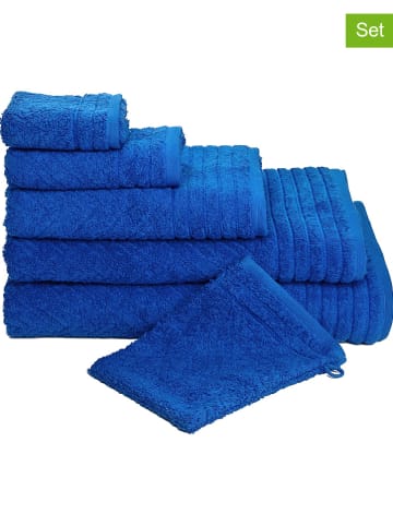 Möve for Frottana 2-delige set: badhanddoeken "Elegance" blauw
