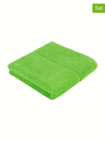 Möve for Frottana Ręczniki (3 szt.) "Pearl" w kolorze zielonym do rąk