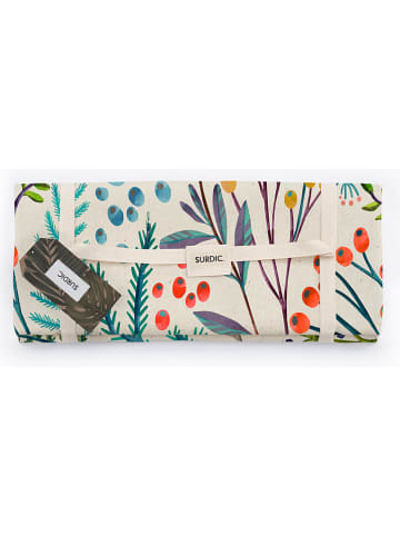 Madre Selva Picknickdeken "Flores Vintage" meerkleurig - (L)170 x (B)140 cm