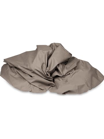 kayori Jersey-Split-Topper-Spannbettlaken "Shizu" in Taupe