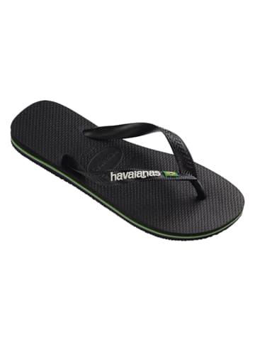 Havaianas Japonki "Brasil Logo" w kolorze czarnym