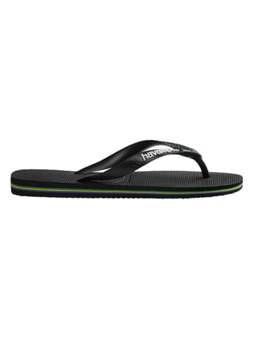 Havaianas Japonki "Brasil Logo" w kolorze czarnym