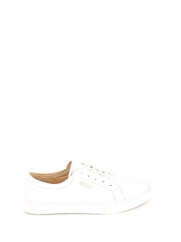 Noosy Leder-Sneakers in Weiß