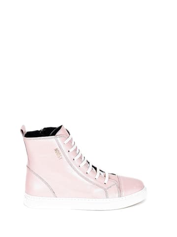 Noosy Leren sneakers lichtroze