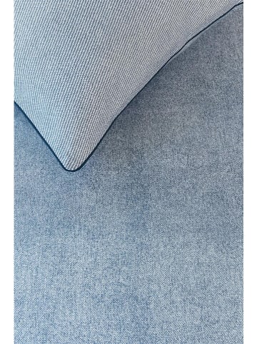 Rivièra Maison Komplet pościeli renforcé "Gingham" w kolorze niebieskim