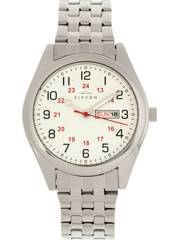 Elevon Quarzuhr "Gann" in Silber/ Weiß