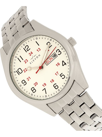 Elevon Quarzuhr "Gann" in Silber/ Weiß