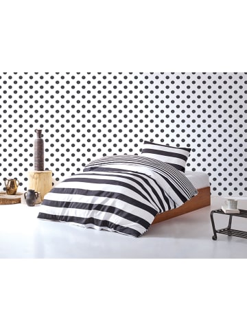 Elizabed Beddengoedset "Line" zwart/wit