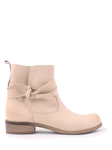 Zapato Leder-Boots in Beige
