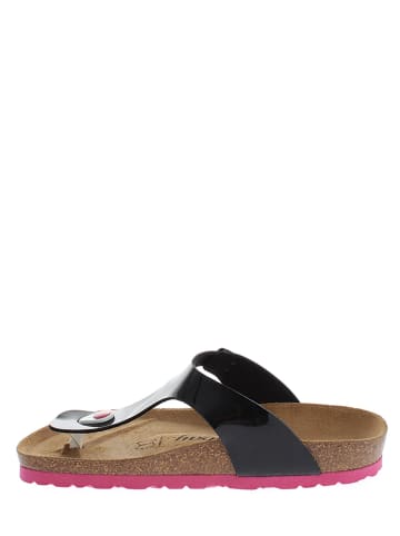 Sunbay Teenslippers zwart/roze