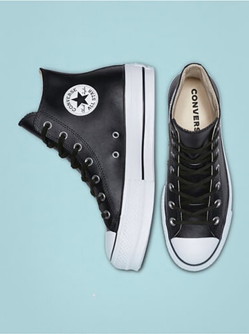 Converse Skórzane sneakersy w kolorze czarnym