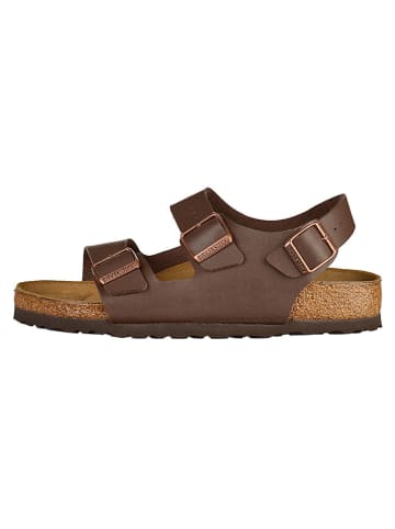 Birkenstock Sandalen "Milano" in Dunkelbraun - Weite N