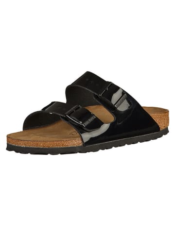 Birkenstock Pantoletten "Arizona" in Schwarz - Weite S