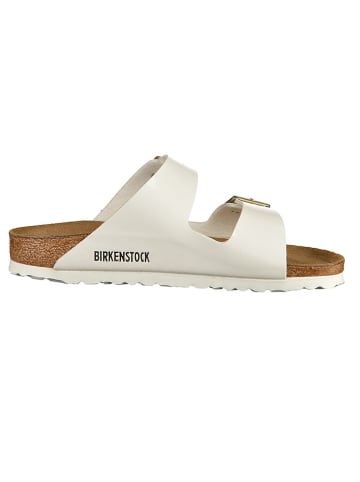 Birkenstock Slippers "Arizona" wit - wijdte S