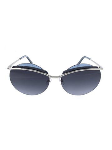 Marc Jacobs Dameszonnebril zilverkleurig-blauw/zwart