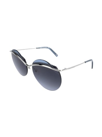 Marc Jacobs Dameszonnebril zilverkleurig-blauw/zwart