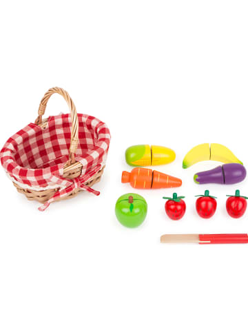 small foot Picknickmand met fruit om te snijden - vanaf 3 jaar