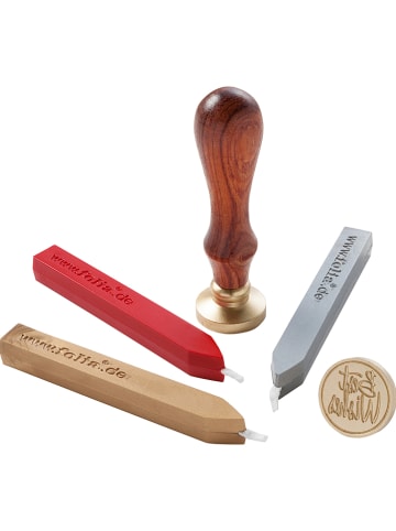 folia PAPER Siegel-Set in Rot/ Gold/ Silber
