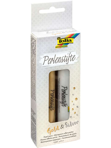 Folia Perlenstifte in Gold/ Silber - 2x 30 ml