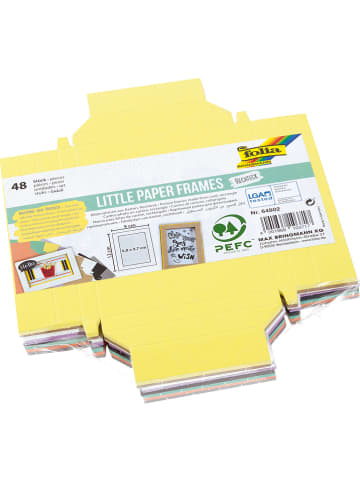 folia PAPER Fotolijstkarton "Little Paper Frames - Rechthoek" meerkleurig - 48 stuks