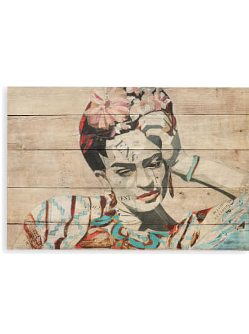 Madre Selva Holzdruck "Collage of Frida" - (B)60 x (H)40 cm
