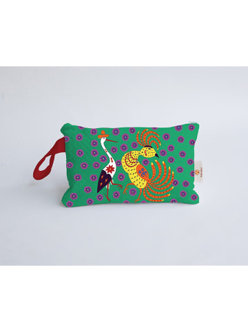 Folkifreckles Cosmeticatas "La Bamba" groen/meerkleurig - (B)30 x (H)20 x (D)10 cm